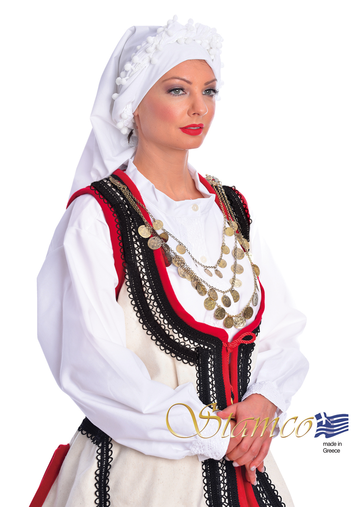 Levadia Woman Traditional Greek Costume : greek-traditional-costumes.com