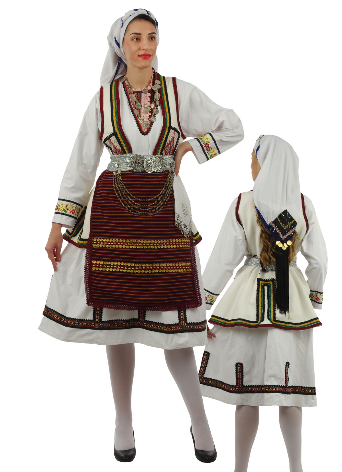Florina Woman Traditional Greek Costume : greek-traditional-costumes.com