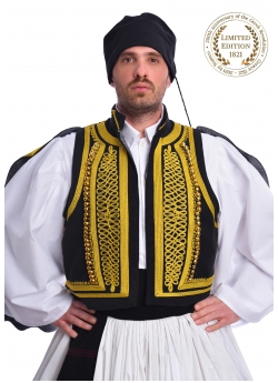 Greek Traditional Evzonas Gold-Black Embroidered Costume : greek ...