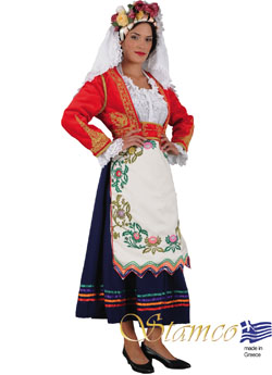 Ionian Islands Women Traditional Costumes, Kerkyra Women Traditional ...