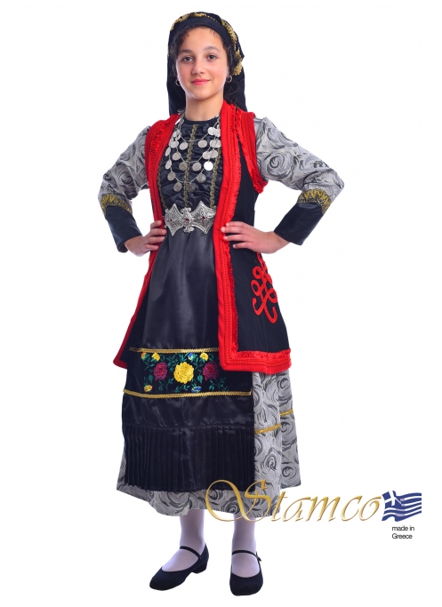 Zitsa Girl Traditional Greek Costume : greek-traditional-costumes.com