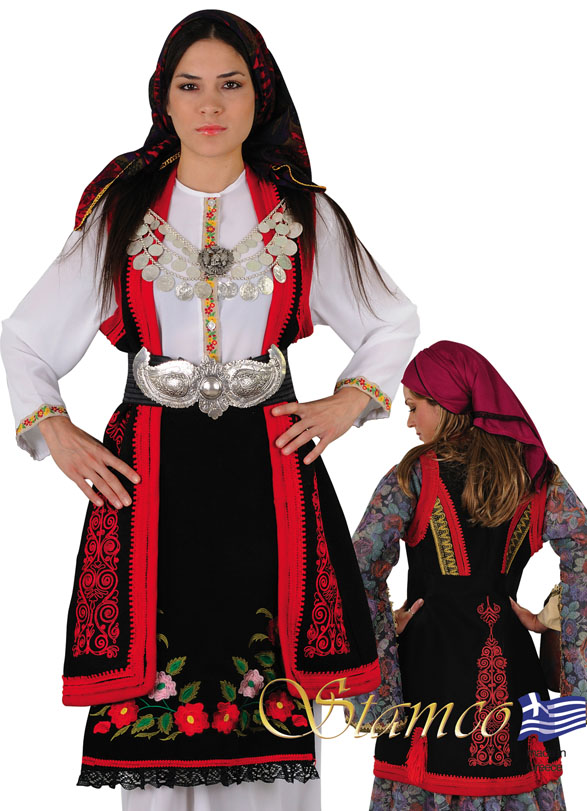 Segouni Embroidery Traditional Greek Costume : greek-traditional ...